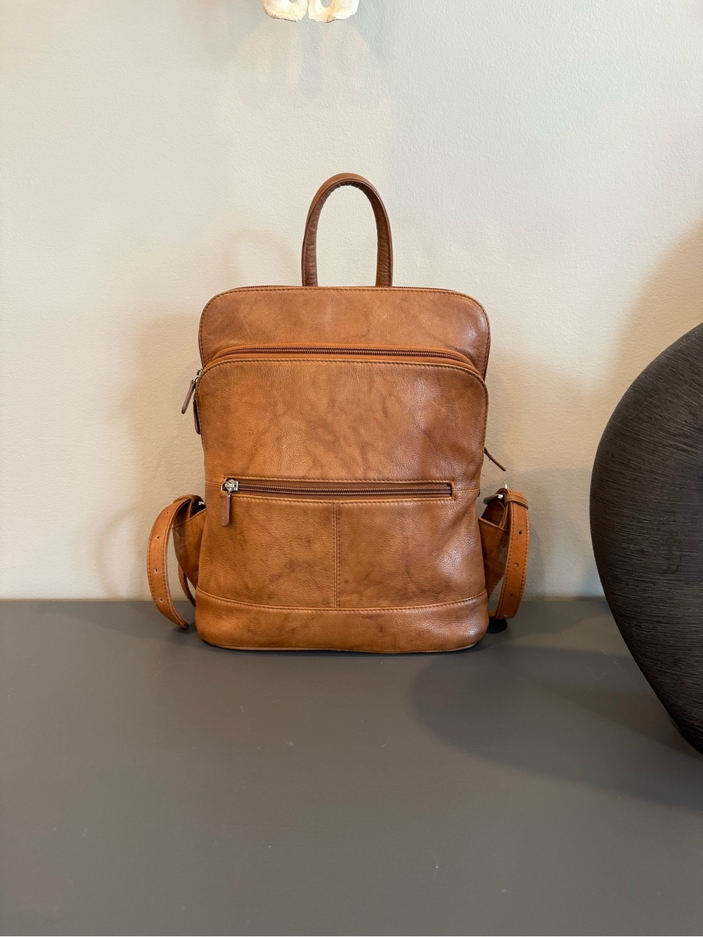 Genuine Leather Backpack - Classic Everyday Carry
